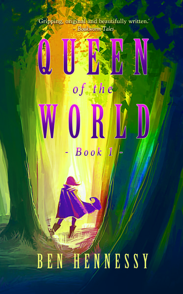 Epic fantasy cover for Queen of the World (by Ben Hennessy)