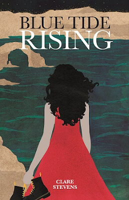 Literary Magical Realism book cover for Blue Tide Rising (by Clare Stevens)